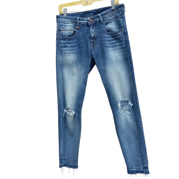 R13 Boy Skinny distressed jeans sz 29 - Picture 1 of 16